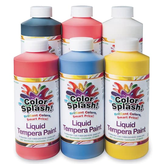 Color Splash!&#xAE; 6 Color Liquid Tempera Paint Set